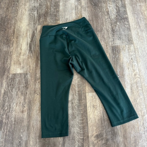 Gymshark Training Cropped Leggings - Obsidian Forrest Green - Picture 8 of 9
